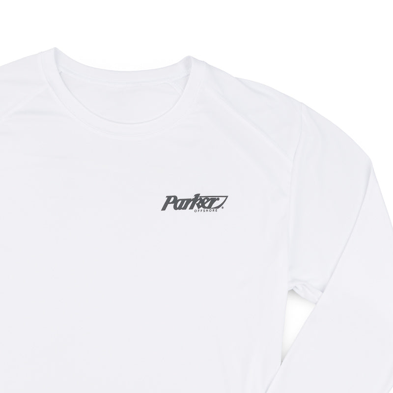 18SE LS Performance Sketch Tee - White