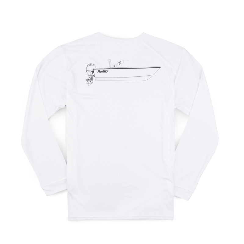 18SE LS Performance Sketch Tee - White