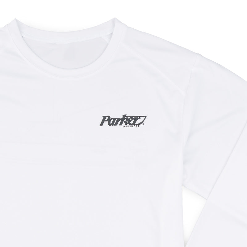 2420SC LS Performance Sketch Tee - White