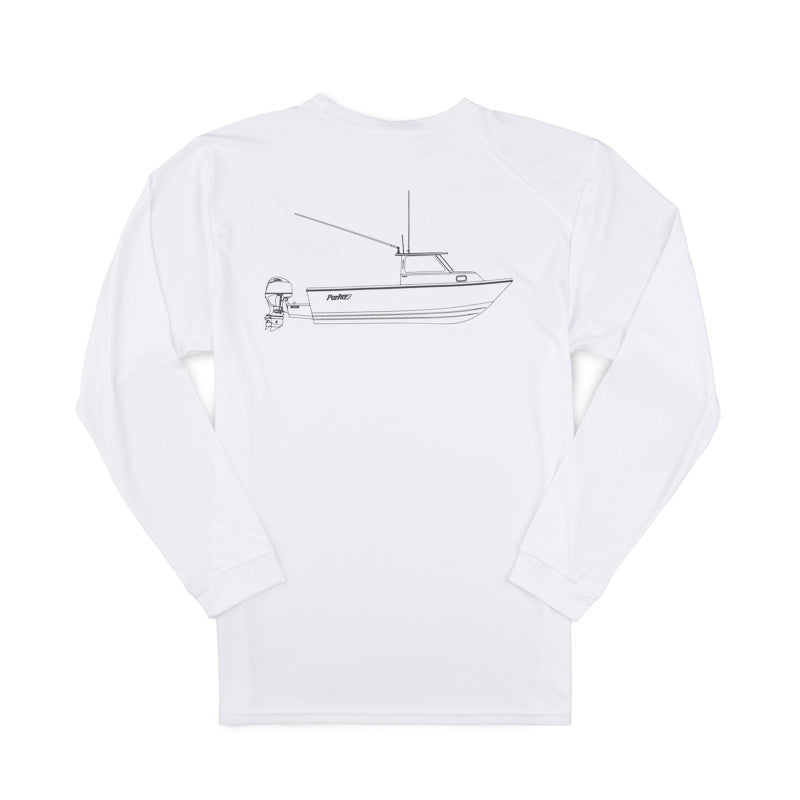 2420SC LS Performance Sketch Tee - White