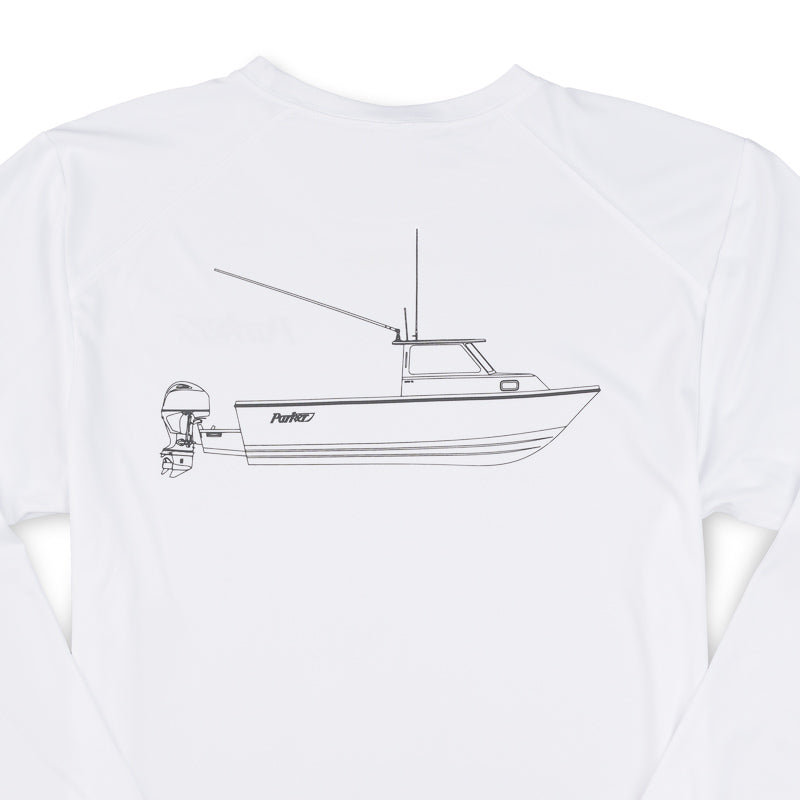 2420SC LS Performance Sketch Tee - White