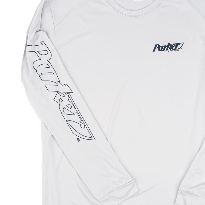 Islander LS Performance Tee - Aluminum