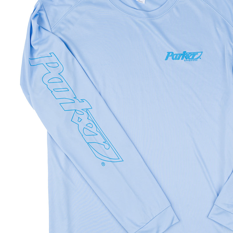 Islander LS Performance Tee - Blue Mist
