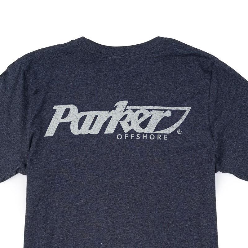 Classic Logo Tee - Heather Midnight Navy