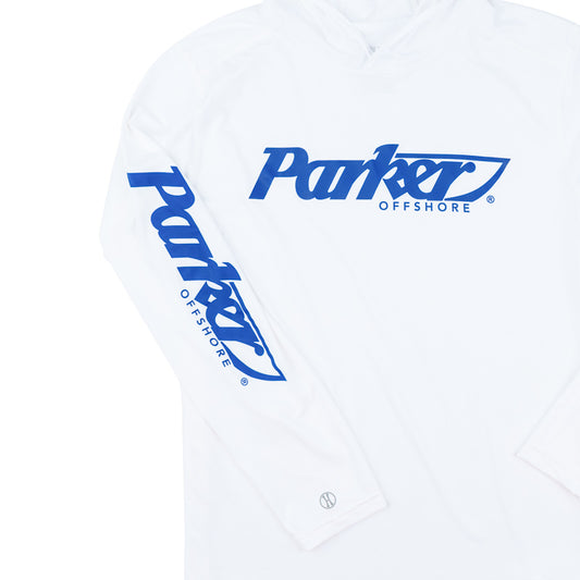 Cool Core LS Hooded Tee - White