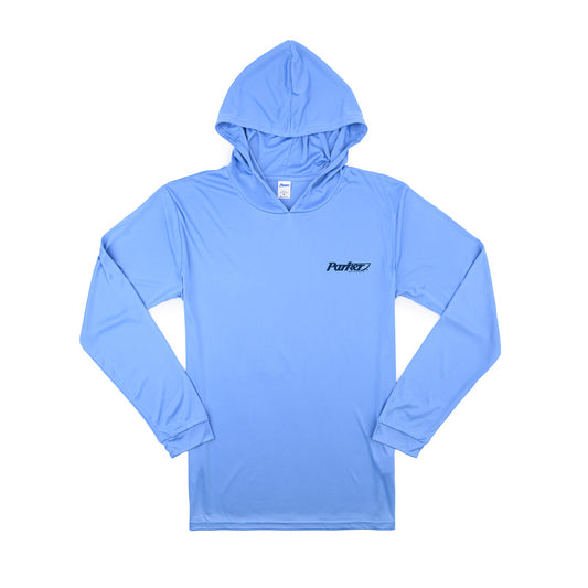 LS UV Console Hooded Tee - Bimini Blue