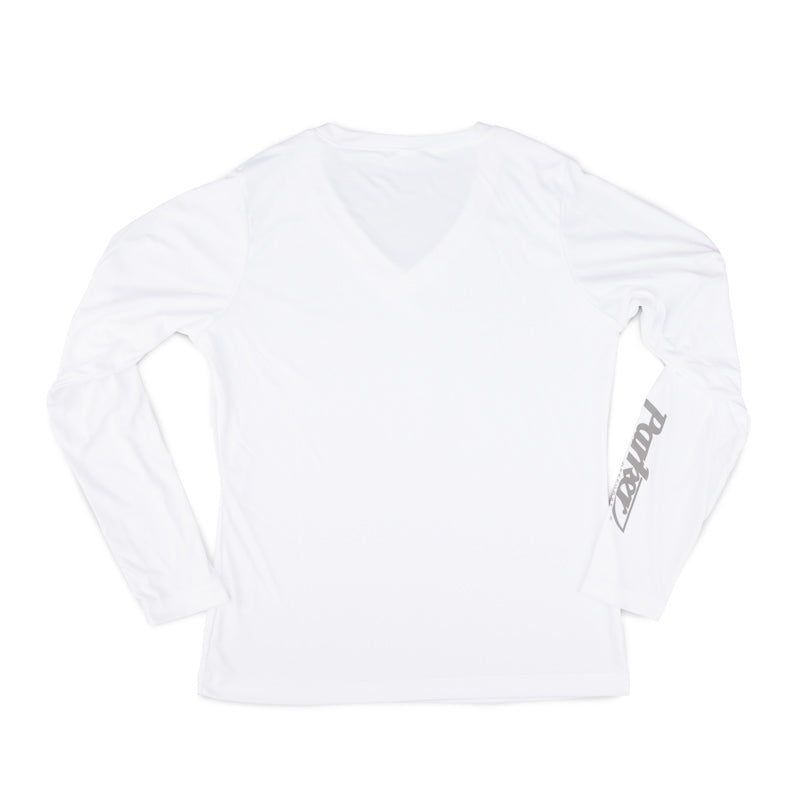 Women's Attain LS V-Neck Tee - White