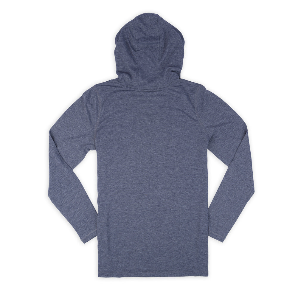 Women's LS Hoodie Tee - Navy Heather