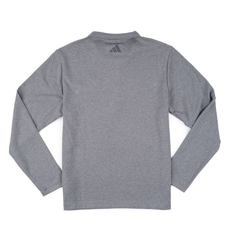 Adidas 1/4 Zip Sweater - Grey Melange