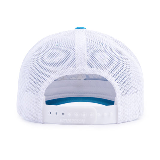 Classic Trucker Cap - Cyan / White
