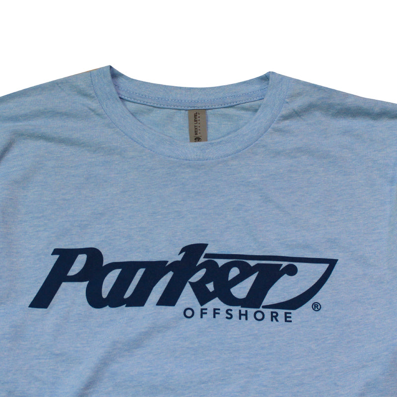 Blended Soft Logo Tee - Heather Columbia Blue
