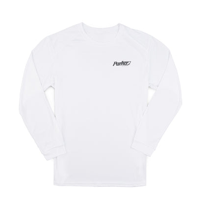 18SE LS Performance Sketch Tee - White - CLEARANCE
