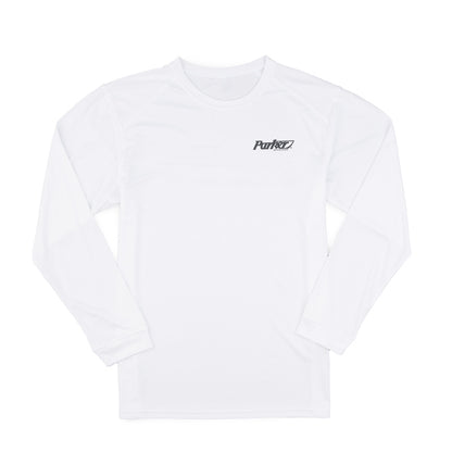 2420SC LS Performance Sketch Tee - White - CLEARANCE