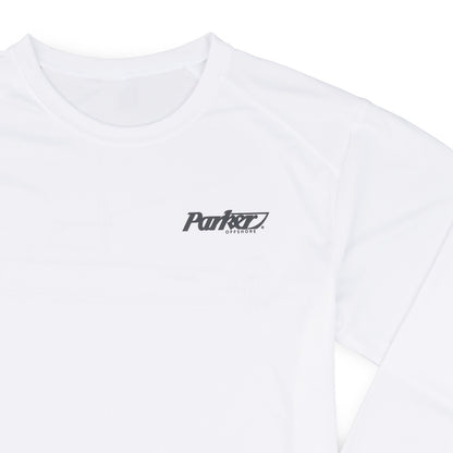 2420SC LS Performance Sketch Tee - White - CLEARANCE