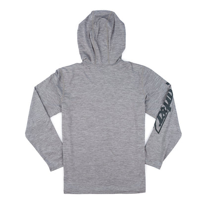 Cool Core LS Hooded Tee - Heather Grey