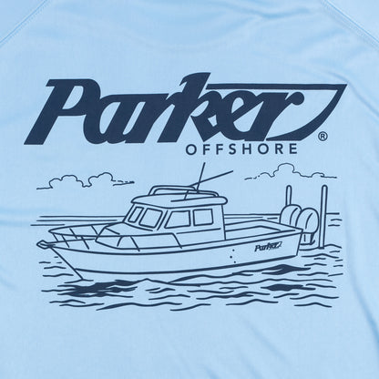 LS UV Cabin Tee - Blue Mist