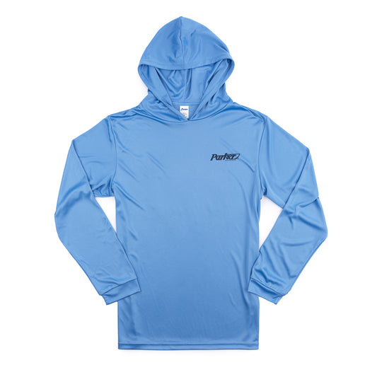 LS UV Cabin Hooded Tee - Bimini Blue