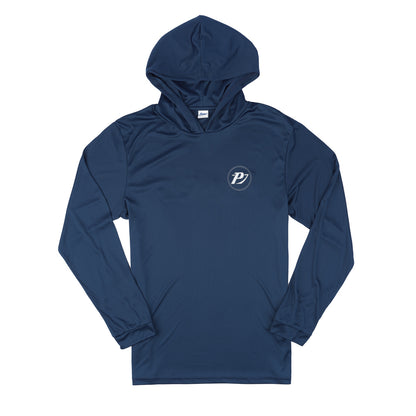 LS Icon Performance Hoodie Tee - Navy