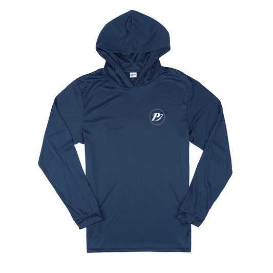 LS Icon Performance Hoodie Tee - Navy