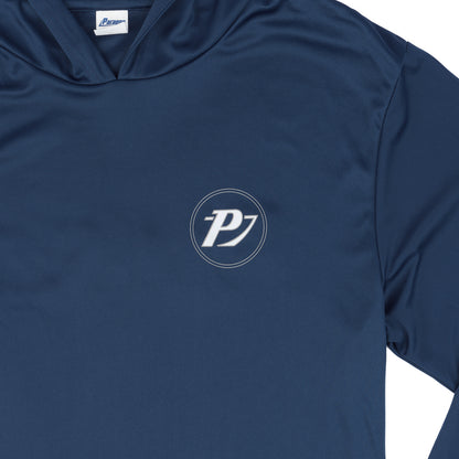 LS Icon Performance Hoodie Tee - Navy