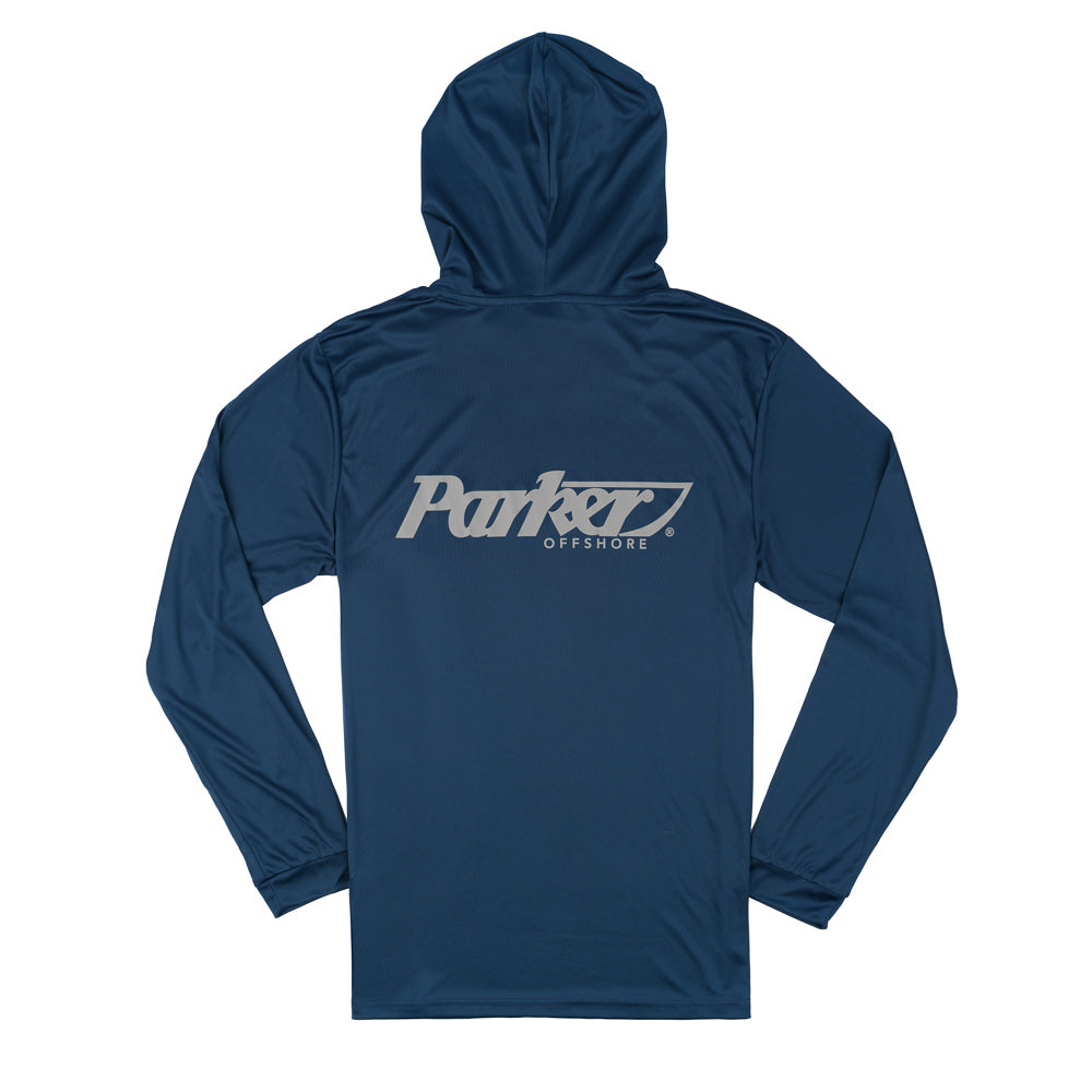 LS Icon Performance Hoodie Tee - Navy