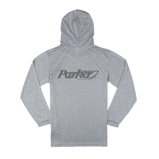 LS Icon Performance Hoodie Tee - Heather Grey