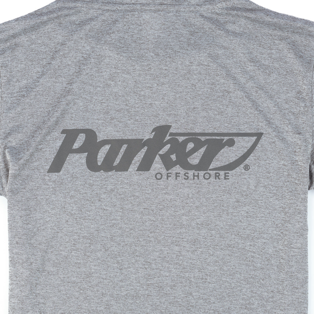 LS Icon Performance Hoodie Tee - Heather Grey