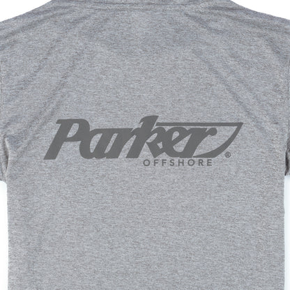 LS Icon Performance Hoodie Tee - Heather Grey