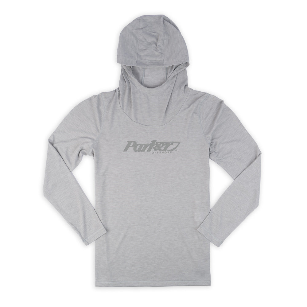Women's LS Hoodie Tee - Light Grey Heather