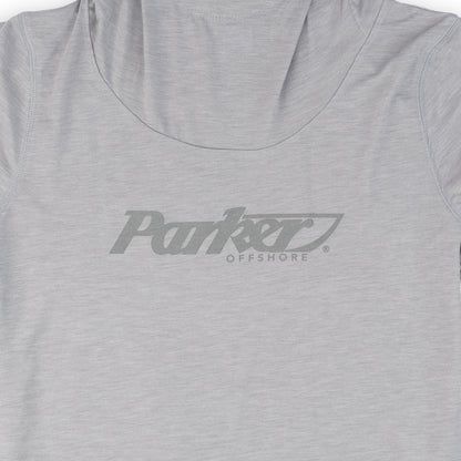 Women's LS Hoodie Tee - Light Grey Heather