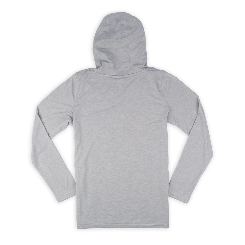 Women's LS Hoodie Tee - Light Grey Heather