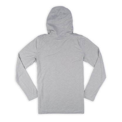 Women's LS Hoodie Tee - Light Grey Heather