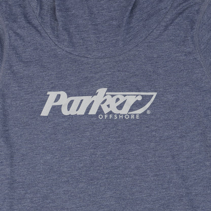 Women's LS Hoodie Tee - Navy Heather