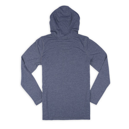 Women's LS Hoodie Tee - Navy Heather