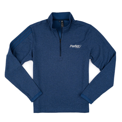 Adidas 1/4 Zip Sweater - Navy Melange