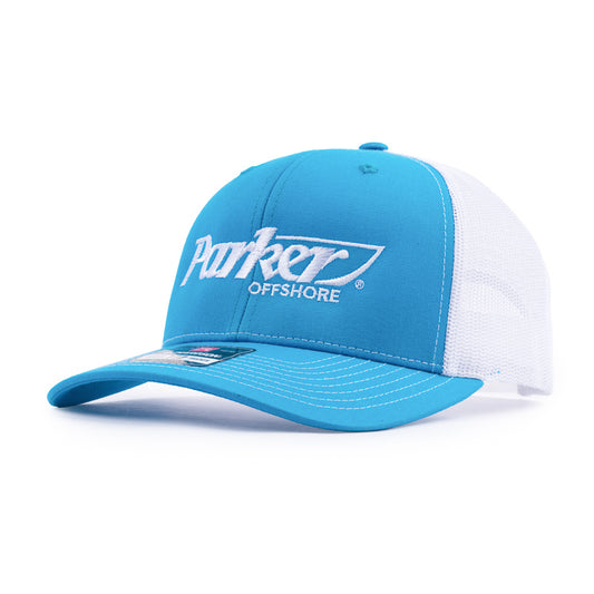 Classic Trucker Cap - Cyan / White