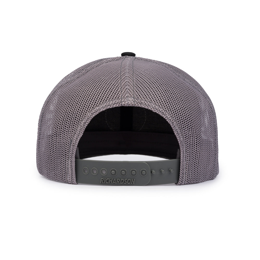 Classic Trucker Patch Cap - Black / Charcoal