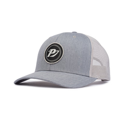Classic Trucker Patch Cap - Heather Grey / Light Grey