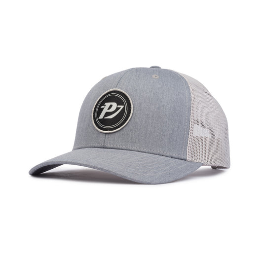 Classic Trucker Patch Cap - Heather Grey / Light Grey