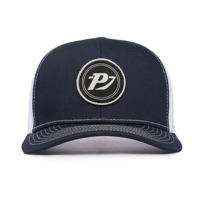 Classic Trucker Patch Cap - Navy / White
