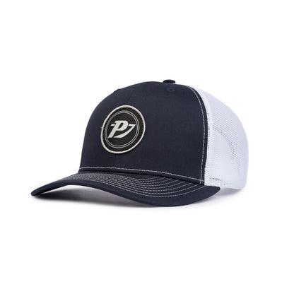 Classic Trucker Patch Cap - Navy / White