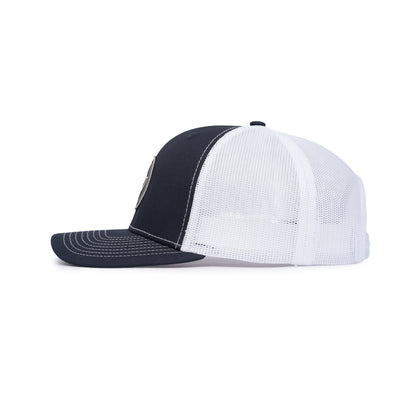 Classic Trucker Patch Cap - Navy / White