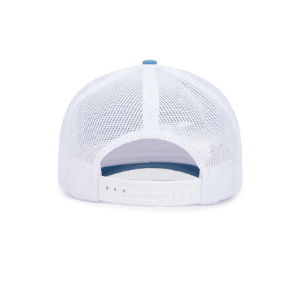 Classic Trucker Patch Cap - Columbia Blue / White