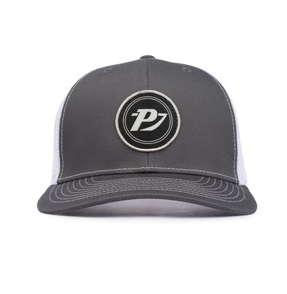 Classic Trucker Patch Cap - Charcoal / White