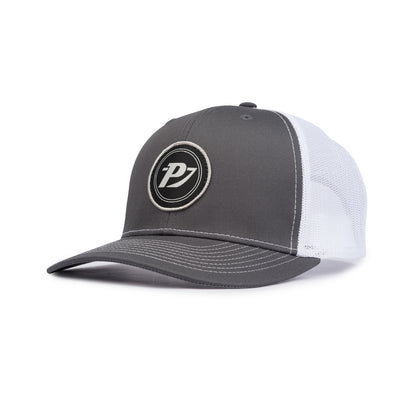 Classic Trucker Patch Cap - Charcoal / White