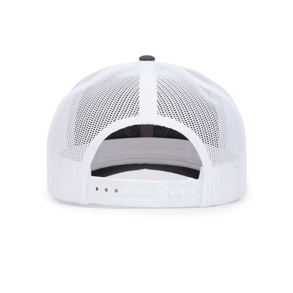 Classic Trucker Patch Cap - Charcoal / White