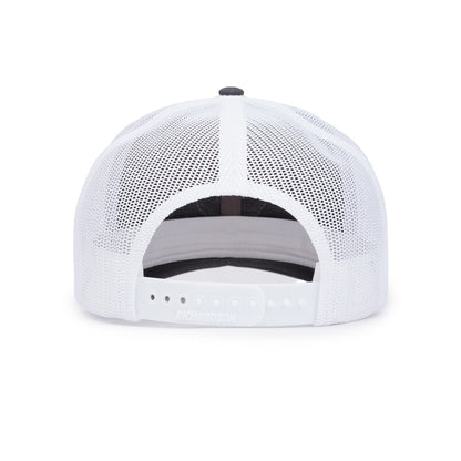 Classic Trucker Patch Cap - Charcoal / White