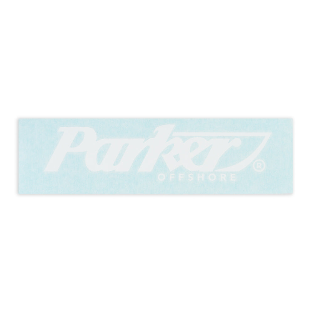 8" Wide Outdoor Vinyl Decal - White