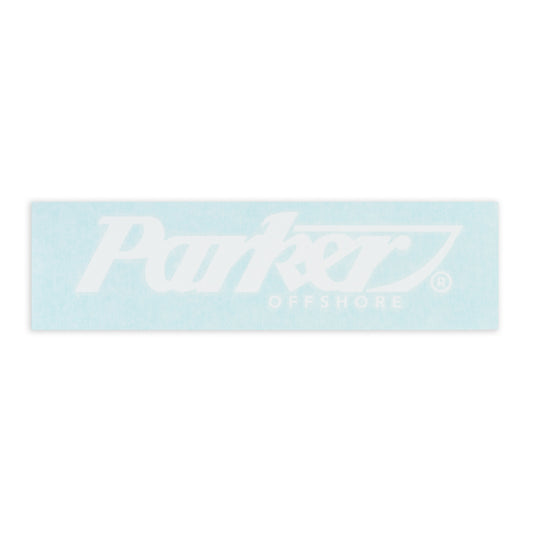 8" Wide Outdoor Vinyl Decal - White