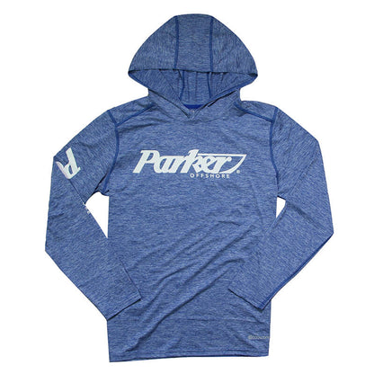 Cool Core LS Performance Hooded Tee - Royal Heather